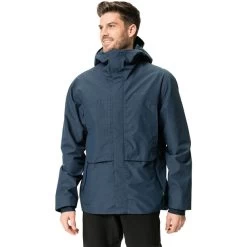 VAUDE Comyou Pro Veste De Pluie Homme, Bleu -ÉQUIPEMENT DE CYCLISME vaude comyou pro rain jacket men dark sea 3