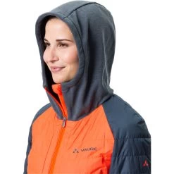 VAUDE Cyclist Veste Hybride Femme, Orange/bleu -ÉQUIPEMENT DE CYCLISME vaude cyclist hybrid jacket women neon orange blue 5