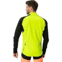 VAUDE Kuro Veste Softshell Zip-Off Homme, Jaune/noir 10 VAUDE Kuro Veste Softshell Zip-Off Homme, Jaune/noir -ÉQUIPEMENT DE CYCLISME vaude kuro softshell zip off jacket men neon yellow 4
