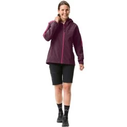 VAUDE Moab II Rain Jacket Women, Violet -ÉQUIPEMENT DE CYCLISME vaude moab ii rain jacket women cassis 5