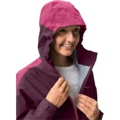 VAUDE Moab II Rain Jacket Women, Violet -ÉQUIPEMENT DE CYCLISME vaude moab ii rain jacket women cassis 6