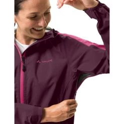 VAUDE Moab II Rain Jacket Women, Violet -ÉQUIPEMENT DE CYCLISME vaude moab ii rain jacket women cassis 7