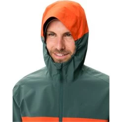 VAUDE Moab Veste Imperméable Homme, Bleu Pétrole -ÉQUIPEMENT DE CYCLISME vaude moab rain jacket men dusty forest 6