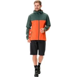 VAUDE Moab Veste Imperméable Homme, Bleu Pétrole -ÉQUIPEMENT DE CYCLISME vaude moab rain jacket men dusty forest 7
