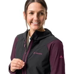 VAUDE Moab Zip-Off Jacket Women, Noir/violet -ÉQUIPEMENT DE CYCLISME vaude moab zip off jacket women cassis 6