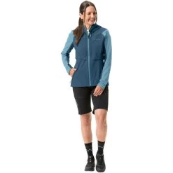 VAUDE Moab Zip-Off Jacket Women, Bleu -ÉQUIPEMENT DE CYCLISME vaude moab zip off jacket women dark sea uni 5