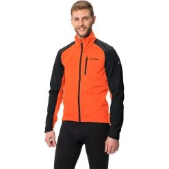 VAUDE Posta VI Veste Softshell Homme, Orange 9 VAUDE Posta VI Veste Softshell Homme, Orange -ÉQUIPEMENT DE CYCLISME vaude posta vi softshell jacket men neon orange 3