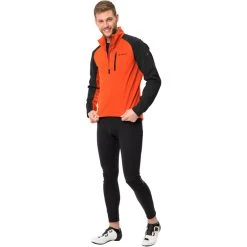 VAUDE Posta VI Veste Softshell Homme, Orange 11 VAUDE Posta VI Veste Softshell Homme, Orange -ÉQUIPEMENT DE CYCLISME vaude posta vi softshell jacket men neon orange 5