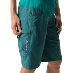VAUDE Qimsa Shorts Women, Bleu Pétrole -ÉQUIPEMENT DE CYCLISME vaude qimsa shorts women mallard green 6