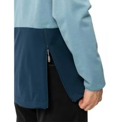 VAUDE Tremalzo Veste Softshell Demi-zip Homme, Bleu 12 VAUDE Tremalzo Veste Softshell Demi-zip Homme, Bleu -ÉQUIPEMENT DE CYCLISME vaude tremalzo softshell half zip jacket men cloudy blue 6