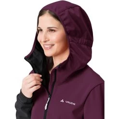 VAUDE Tremalzo Veste Softshell Demi-zip Femme, Noir/violet -ÉQUIPEMENT DE CYCLISME vaude tremalzo softshell half zip jacket women black 5
