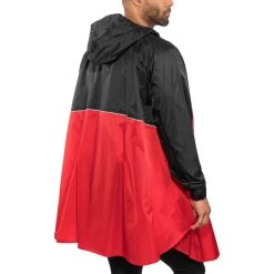 VAUDE Valero Poncho, Rouge/noir -ÉQUIPEMENT DE CYCLISME vaude valero poncho unisex indian red 2