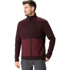 VAUDE Yaras II Veste Polaire Homme, Rouge -ÉQUIPEMENT DE CYCLISME vaude yaras ii fleece jacket men dark oak 3