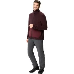 VAUDE Yaras II Veste Polaire Homme, Rouge -ÉQUIPEMENT DE CYCLISME vaude yaras ii fleece jacket men dark oak 7