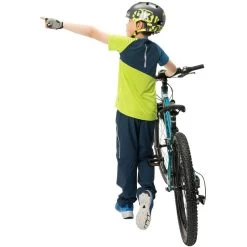 VAUDE Yaras Pantalon Stretch à Fermeture éclair Enfant, Bleu -ÉQUIPEMENT DE CYCLISME vaude yaras stretch zip off pants kids dark sea 3
