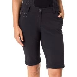 VAUDE Yaras Pantalon à Fermeture éclair Femme, Noir -ÉQUIPEMENT DE CYCLISME vaude yaras zip off pants women black 6