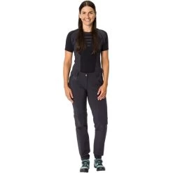 VAUDE Yaras Pantalon à Fermeture éclair Femme, Noir -ÉQUIPEMENT DE CYCLISME vaude yaras zip off pants women black 7